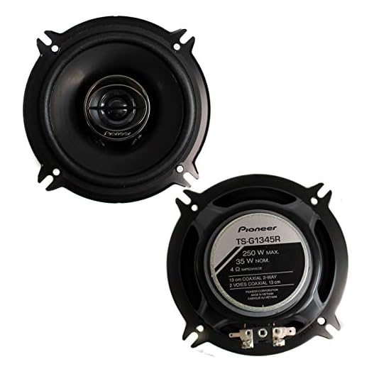 Pioneer TS-G1320S 500 Watts Max Power 5-1/4" 3-Way G-Series Coaxial Full Range Car Audio Stereo Speakers