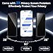 Qasyfanc for iPhone 13 Pro Case with MagSafe, Privacy Screen Protectors X2, [Camera Protection] [15FT Military Drop Protection] Magnetic Translucent Matte Back Shockproof Phone Cover, 6.1", Black