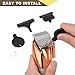 Compatible with Babyliss Clipper Guards,8 Pack Replacement Hair Clipper Guards Compatible with BabylissPRO Barberology FX673 FX825 FX870 FX880 Hair Clippers,Cutting Length from 1/16'' to 3/4''.