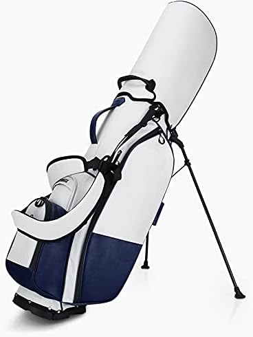 Golf Bag Full Waterproof Stand Bag Men's and Women's Lightweight Full Set of Clubs Black (Blue)