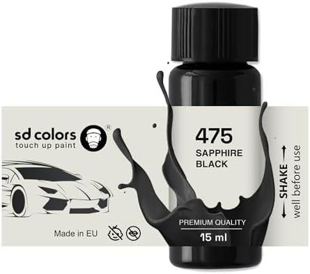 SD-COLORS SAPPHIRE BLACK 475 New Touch Up Paint 5ML REPAIR SCRATCH CHIP ...