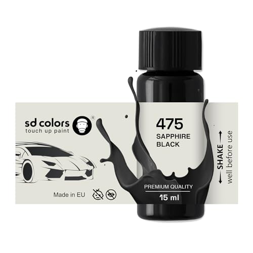 SD COLORS Neue lackstift SAPHIRSCHWARZ 475 Reparatur KRATZEN 15 ml (Farbe)
