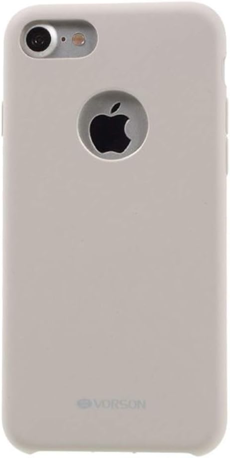 VORSON VC-005 iPhone 7 Rubber Silicone Metal Plated Case Light Stone, iPhone 7 Case, iPhone 7S Case, iPhone Case, iPhone Case Types, Impact Resistant
