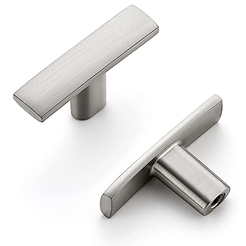 Image of Ravinte 30 Pack Cabinet Handles Brushed Nickel Cabinet Pulls Kitchen Cabinet Handles,Curved Drawer Pulls in 1-3 /4 Inch Length with Single Hole Arch Kitchen Cabinet Hardware