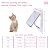 goTeamghjkl Cat Door Flap (Outer Size 7.5" x 7.8"), 4 Way Locking Medium Cat Door for Interior Exterior Doors, Weatherproof Pet Door for Cats Doggie Kitty and Kittens with Circumference < 15.75"