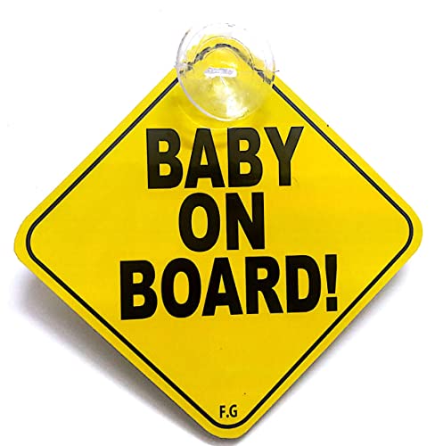 Fusion Graphix Baby on Board Yellow 006