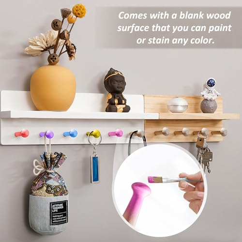 Miniatura 5 de 15 Ganchos, 15 Tubos De Expansión, Ganchos De Rosca, Ganchos En Espiral De Madera Con Clavos, Ganchos De Pared De Madera Para Colgar Plantas, Percheros De Madera