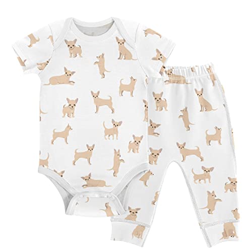 Image of vvfelixl Baby Bodysuits Pants Sets Gnome Mushroom Short Sleeve Baby Clothes for Boys Girls 3M