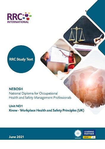 Buy RRC Study Text NEBOSH National Diploma For Occupational And Safety 