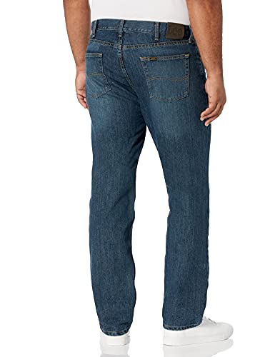 Image of Lee Men's Cotton Blend and Polyester Regular Fit Straight Leg Jeans