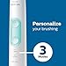 Philips Sonicare Complete Care Kit, Compact Flosser 1000, Purple, ProtectiveClean 5300 Rechargeable Electric Toothbrush, Black and 2PK Compact Nozzle Bundle, BD2001AZ