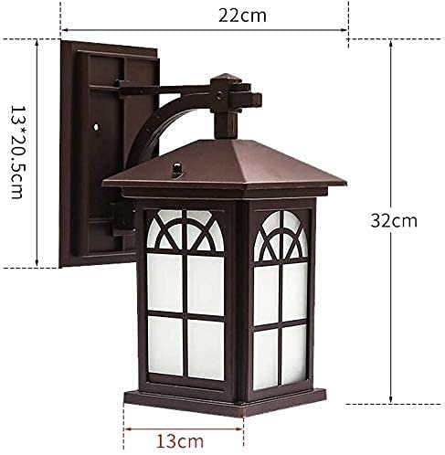 Lanterne Étanche Extérieure E27 Résolution Problèmes de Rouille Façade Villa - 7