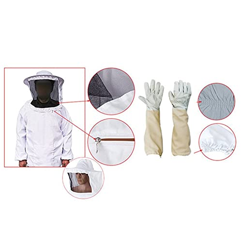 Kisbeibi 4-teiliger Imkeranzug,Unisex,Professioneller Imkeranzug mit Schleier,Imkerjacke,Bienen-Outfit,Imker-Schutzanzug… – Bild 7