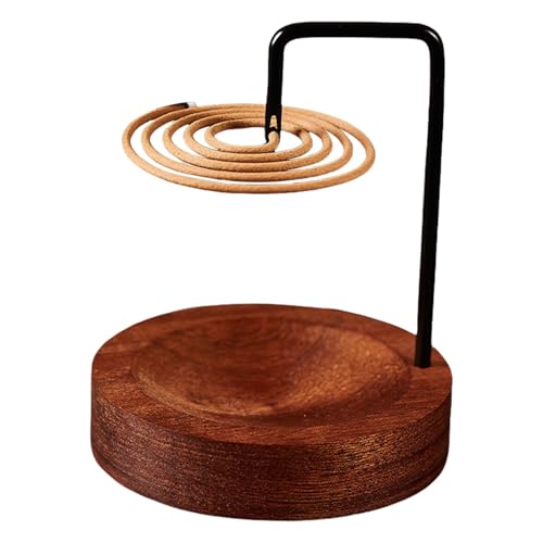 Porta Incienso para Varillas | Bandeja Quemador De Incienso Volador Anticenizas | Soporte de incienso tallado a mano | Soporte para varillas de incienso de madera | Bandeja de incienso compacta perfec