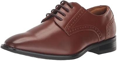 Stacy Adams Boy's Kalvin Plain Toe Oxford - Cognac, Size 6.5M