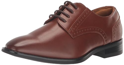 Stacy Adams Boy's Kalvin Plain Toe Oxford - Cognac, Size 6.5M