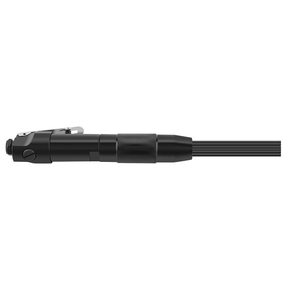 Pistolet à Aiguilles Pneumatique en Acier au Carbone, 12 Aiguilles, 4400 tr/min, 90 PSI, 1/4", Noir, 32,5 cm, Élimination de Rouille