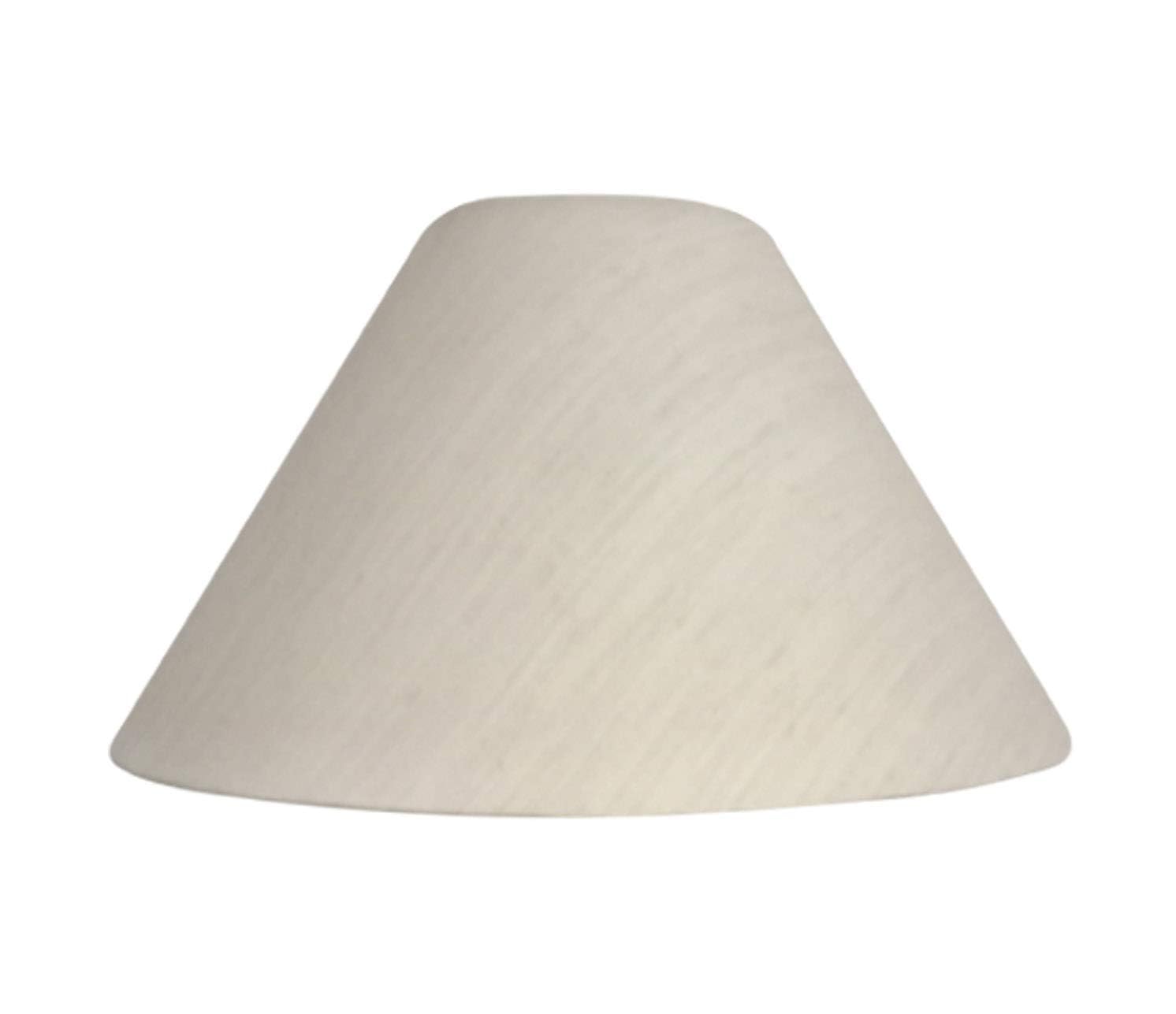 Lamp World 10" Round Plain White Khadi Lamp Shade for Table