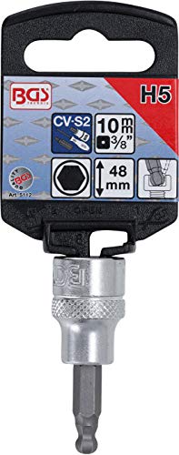 BGS Bit inserto con testa sferica, 5 mm interno