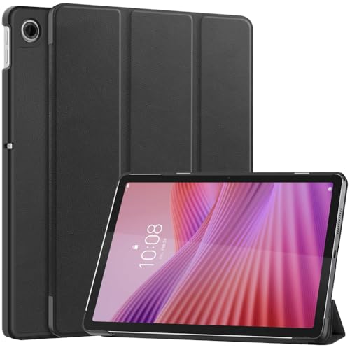 Kepuch Custer Funda para Lenovo Tab 10.1 TB311 2025 / Tab K10 2nd / K10C TB311FU,Slim Smart Cover Fundas Carcasa Case Protectora de PU-Cuero - Negro