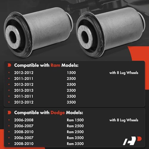 A-Premium 2 x Front Lower Control Arm Bushing Kit, Compatible with Ram 1500 2012, 2500 2011-2013, 3500 2011-2012 & Dodge Ram 1500 2006-2008, Ram 2500 2006-2010, Ram 3500 2006-2010, RWD Only by A-Premium - Image 2