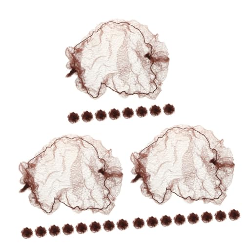 Filet à cheveux filet chignon pour femme et fille en maille élastique minkissy lot de 30