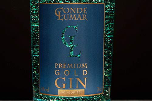 Gin Premium Geschenk für Männer & Frauen - Paket 2 Flaschen Mit 23K Blattgold - Premium & Violet - Mediterran Botanicals… – Bild 4