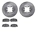 Dynamic Friction Company Front Brake Rotors with 5000 Euro Ceramic Brake Pads 6602-76003