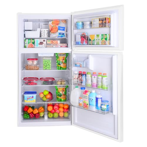 Kenmore 30 in. 18.1 cu. ft. Capacity Refrigerator/Freezer with Adjustable Glass Shelving, Humidity Control Crispers, Ice Maker, ENERGY STAR Certified, White - Image 4