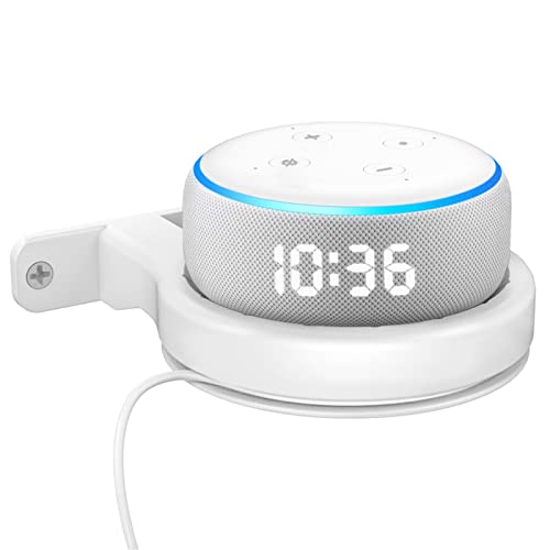 Support de Montage Mural pour Echo Dot 3e/4e génération | Accessoires Peu encombrants | Support de Sortie d'origine sans Son étouffé pour Echo Dot 3ème/4ème génération Cover
