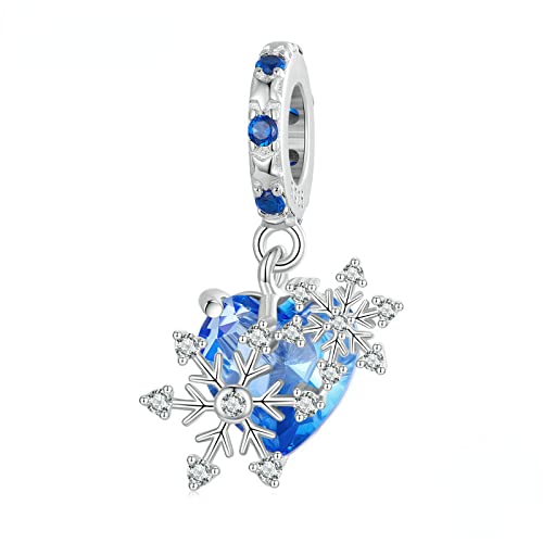 Bague flocon de neige en argent 925 et perle élégante pour ado