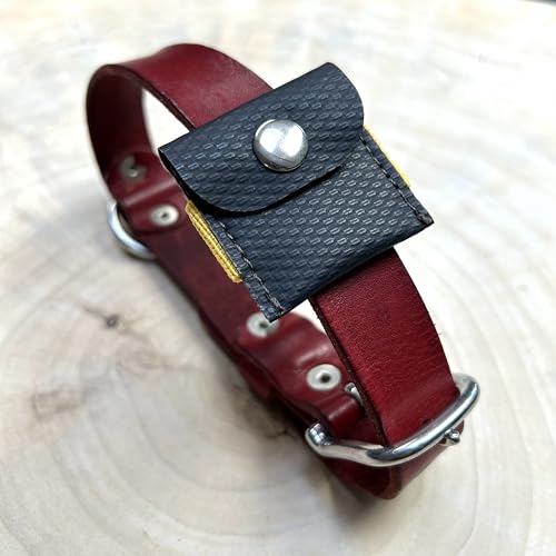 Hunde-Täschchen BRUNO aus LKW-Plane | Viele Farbkombinationen | für die Hundemarke, Tassomarke oder Airtag von Apple | Handmade by Manufactica®