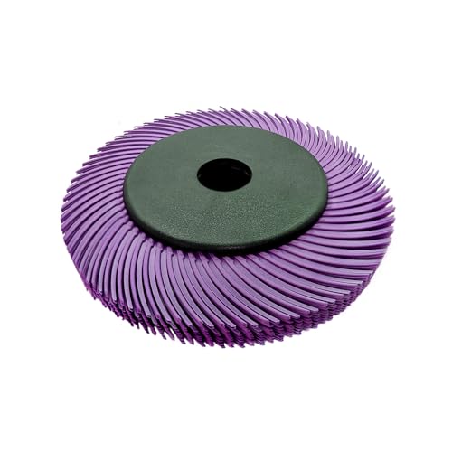 Image of Radial Bristle Brush, 6 in x 1 /2 in x 1 in, 600#, 1SET,Ten Single piece with Adapter
