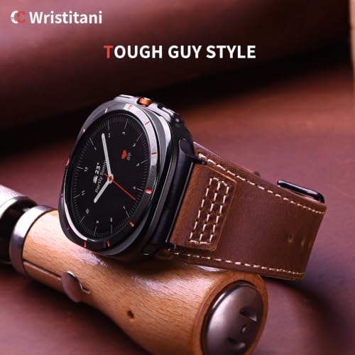 Image of Wristitani Leather Strap for Samsung Galaxy Watch Ultra /9 /8 /7 /6 /5 /4