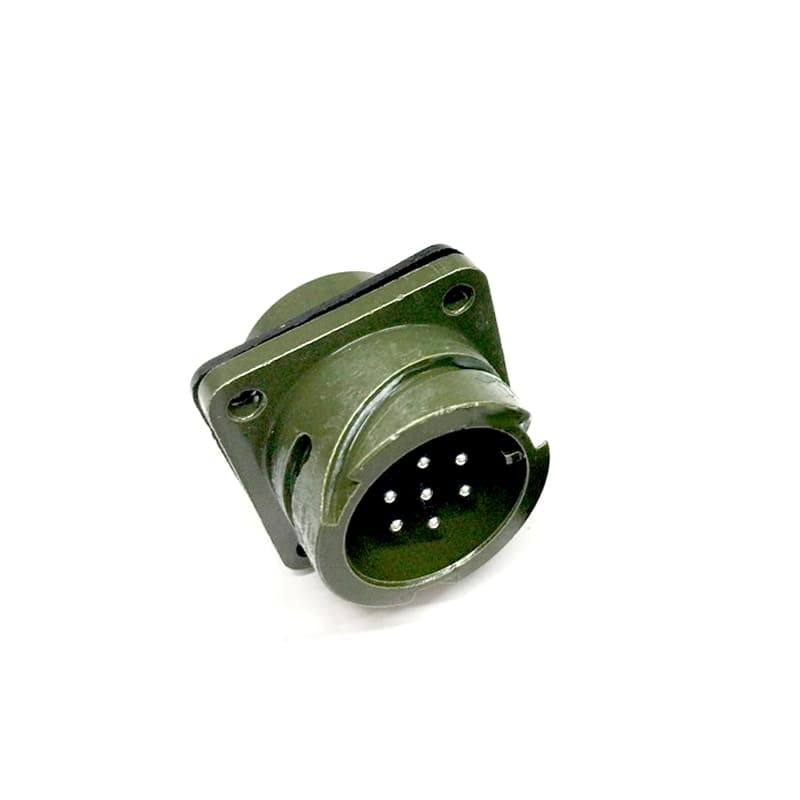 Military Spec Connectors MS3102A16S-1 Circular Connector MIL-DTL-5015 Series Box Mount Receptacle 7 Contacts Solder Pin Bayonet Connector