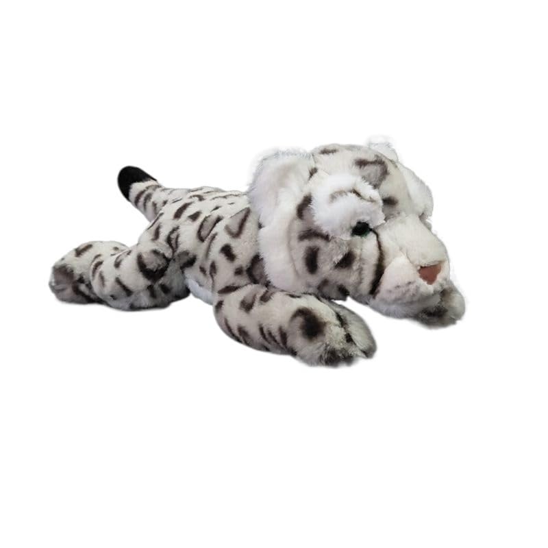 Peluche léopard des neiges câlin pour éveiller l'imaginaire des enfants