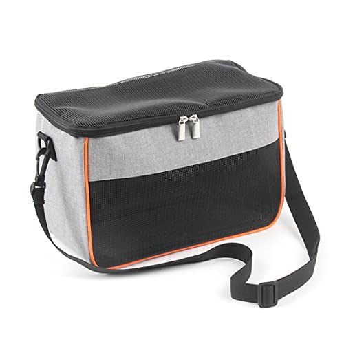 FUNAT Gerbil Carrier, Squirrel Outing Backpack, Small Pet Breathable Handbag Messenger Pet Bag, Groundhog Chinchilla Takeaway Bag