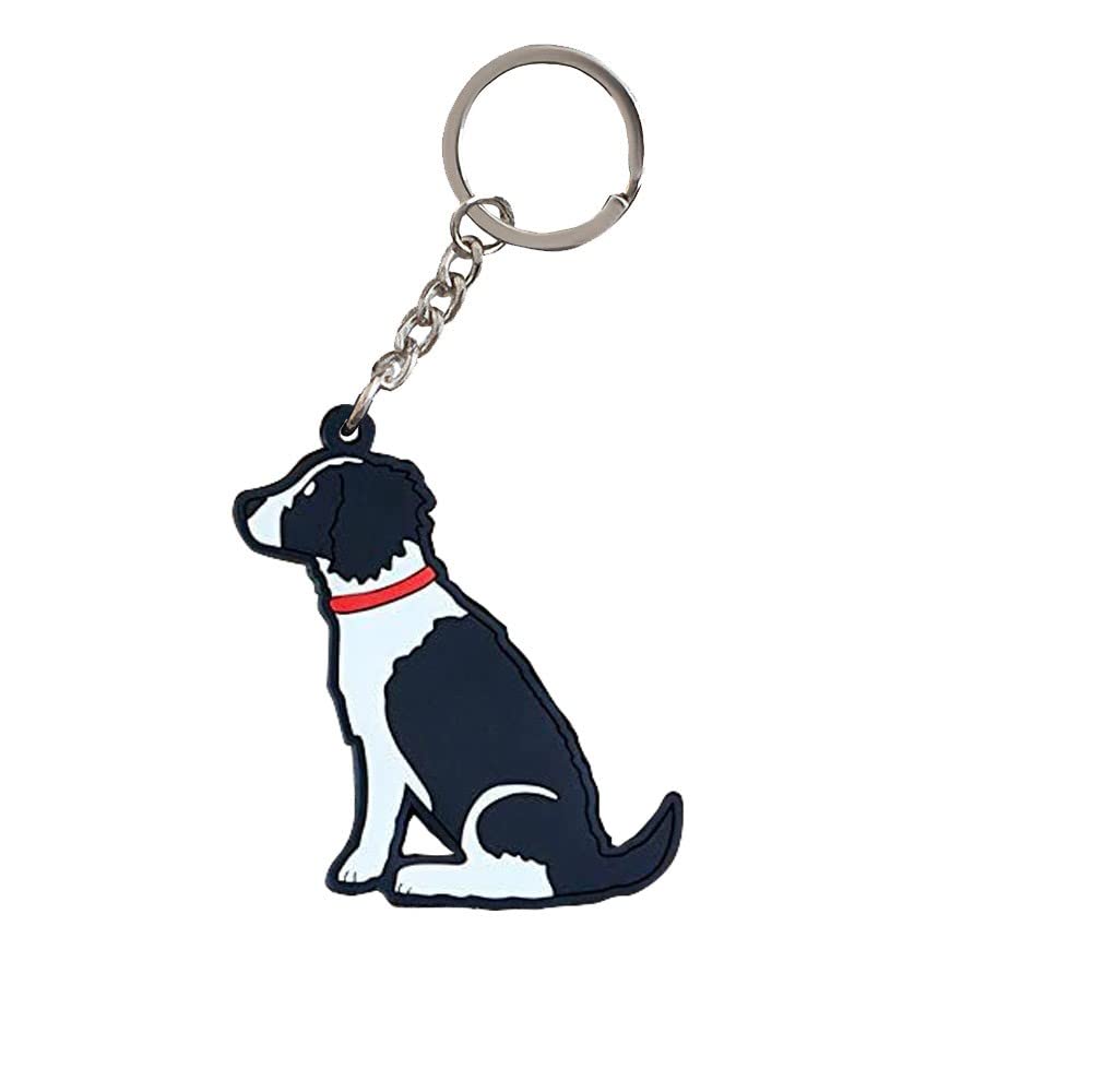 Sweet William Black, White Black & White Springer Spaniel Keyring