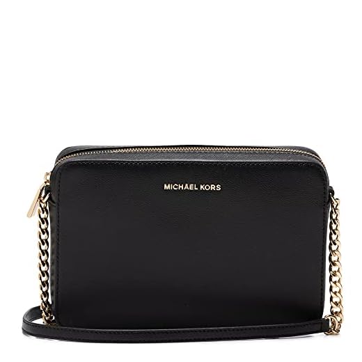 Michael Kors Crossbodies, Bolso Bandolera para Mujer, Negro (Black), 1.9x10.2x22.9 cm (W x H x L)