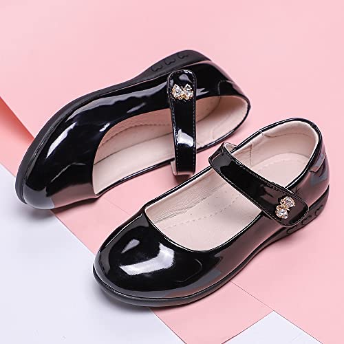 baobeijiadao Mary Jane Shoes for Girls Toddler School Uniform Shoes Bowknot Ballet Flats4