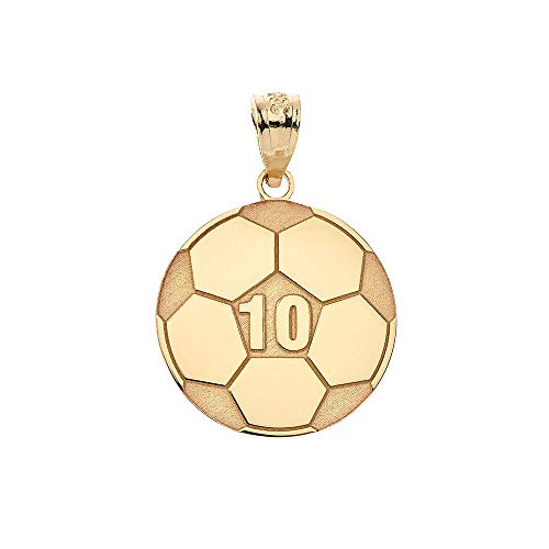Sports Charm Solid 10k Yellow Gold Pendant