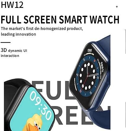 HW12 Smart Watch 1.5 pulgadas Pantalla completa 40MM 3D Dynamic UI  Bluetooth Call Long Standby Watch 6 Hombres Mujeres PK IWO 8 10 (Azul) :  Amazon.es: Electrónica