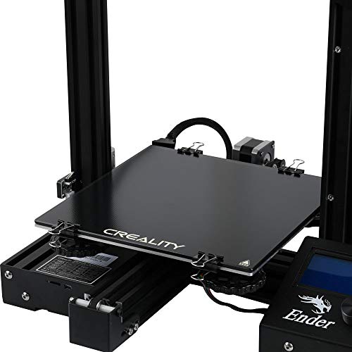 Creality Authentic Ender 3 Tempered Glass Bed Platform Carbon Silicon Glass Heated Bed Build Plate Surface Print Bed for Ender 3/ Ender 3 Pro/Ender 5 / CR-20 Pro 3D Printer, 235x235x3mm - Thumbnail 5