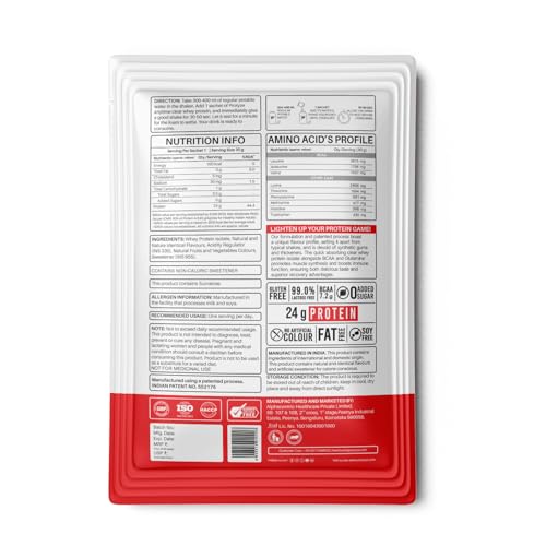 Image of Protyze Anytime Clear Whey Protein (5 Servings, Strawberry Kiwi)