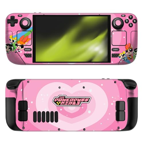 Skin vinyle Steam Deck OLED The Powerpuff Girls pour personnaliser vos sessions de jeu nomades