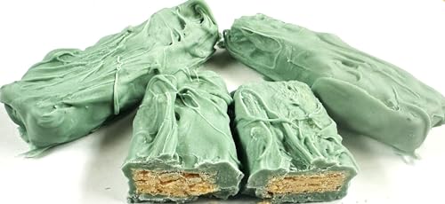 Scott's Cakes Green Mint Coating Covered Vanilla Sugar Wafers in a 1 Pound Cello Bag