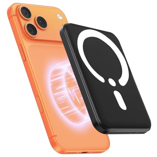 Batterie Externe Magnétique, Power Bank 10000mAh Compatible avec Mag-Safe, 20W Banque de Puissance...