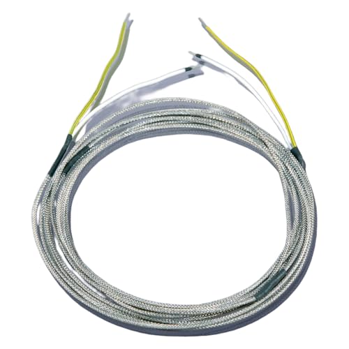 SAF Wärmetechnik KM-HC-GS Glasseide Isolierte Heizleitung, 10,0m Länge, 1250 Watt, 230 Volt