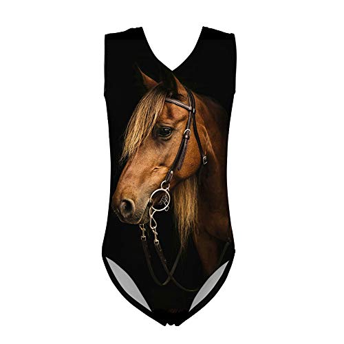 JEOCODY Girls Leotards Dance Wear Gymnastics One-Piece Swimwear for Kids 3-14 Years