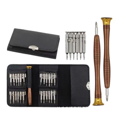 25 in 1 Small Screwdriver Set, Pocket Screwdriver Kit Pentalobe Bits,Repair for PC, Laptop, Mobile Phone, Glasses, Watch, Electronics Repair Tool Kit - Precision Screwdriver Set